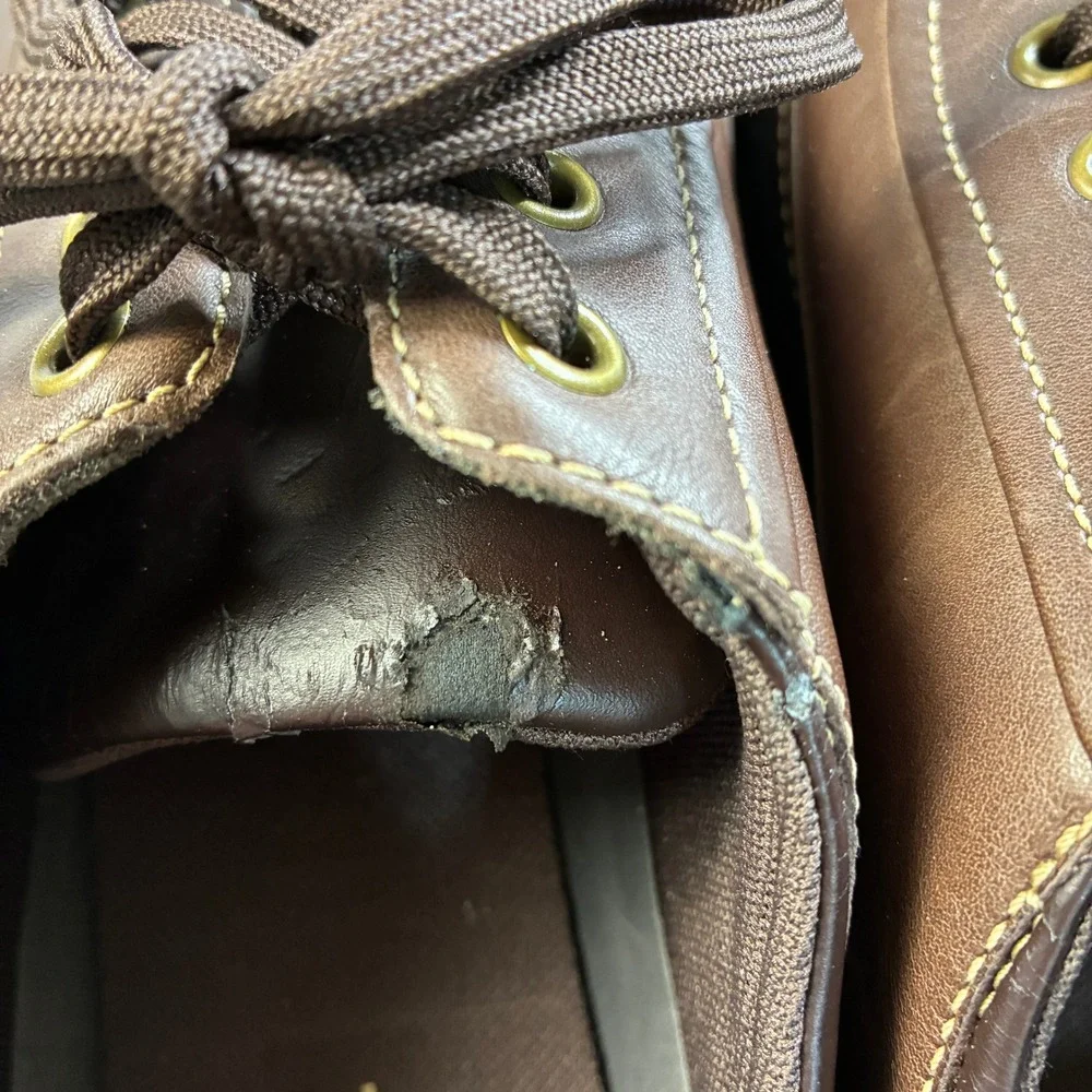 Capital by Rockport‎ Men's Brown Leather Oxford Shoes Size 12M Lace Up READ